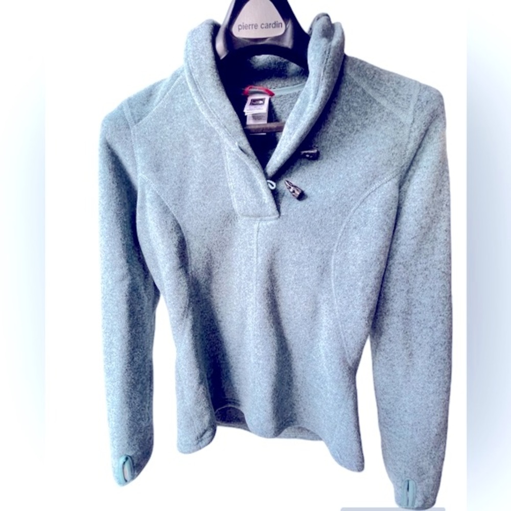 The‎ North Face Women’s Blue Vintage Fleece Jacket With Toggle Buttons. Small. - Picture 8 of 8